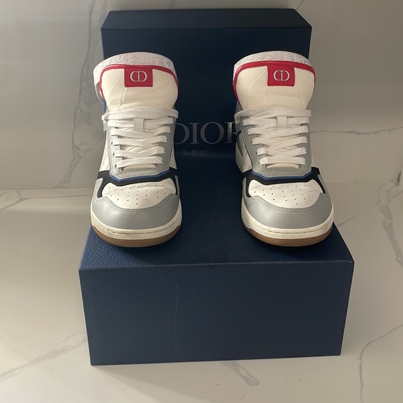 Christian Dior B27 High Top 'Dior Oblique Galaxy - Grey Blue' - Picture 6 of 8